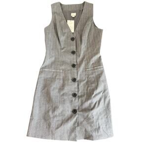 A New Day women’s gray pinstripe vest mini dress size XS - new with tags